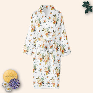 Earthtone Floral Mama Robe