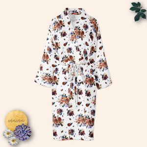 Warm Fall Floral Mama Robe