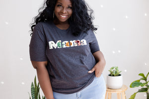 Floral Pumpkin Mama Tee