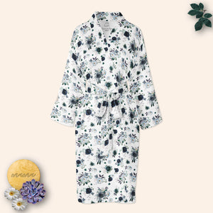 Winter Navy Floral Mama Robe