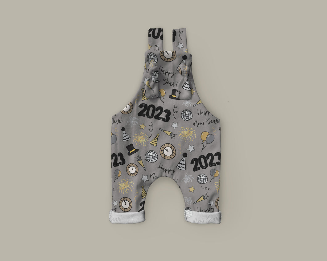 New Years 2023 on Silver Overalls