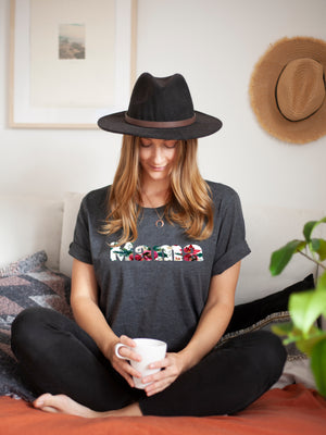Winter Poinsettia Mama Tee