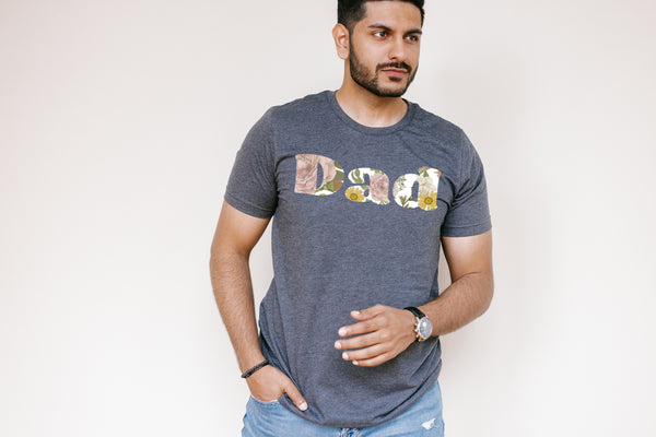 Load image into Gallery viewer, Vintage Olive and Blush Dad Tee