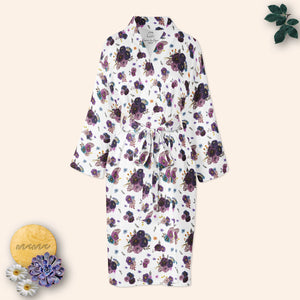 Violet Plum Floral Mama Robe