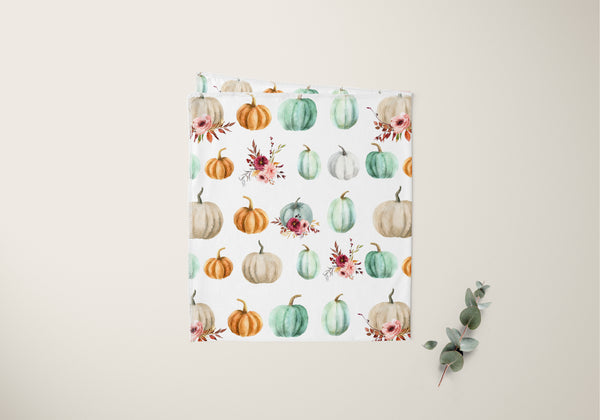 Load image into Gallery viewer, Floral Pumpkin Swaddle
