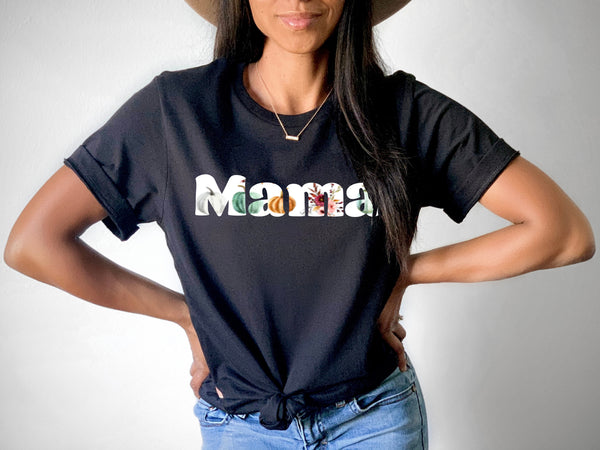 Load image into Gallery viewer, Floral Pumpkin Mama Tee
