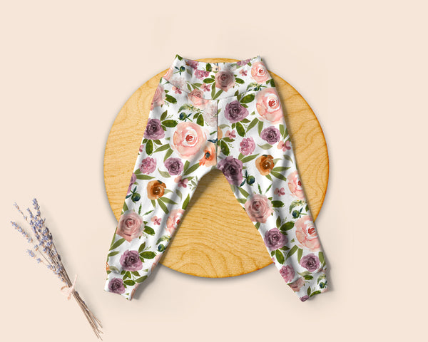 Load image into Gallery viewer, Olive and Blush Floral Legging

