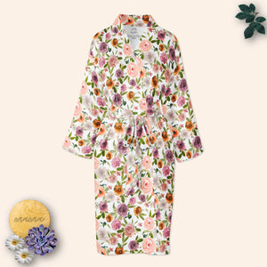 Olive and Blush Floral Mama Robe